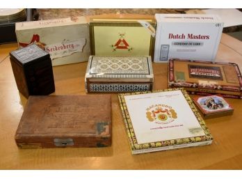 Assortment Of Cigar Boxes