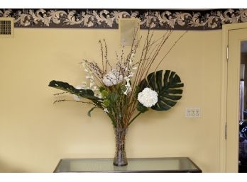 Gorgeous Faux Floral Arrangement With Vase