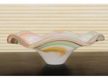 Gorgeous Blown Glass Murano Bowl
