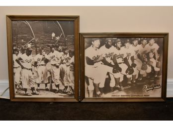 Pair Of Framed Brooklyn Dodger Prints