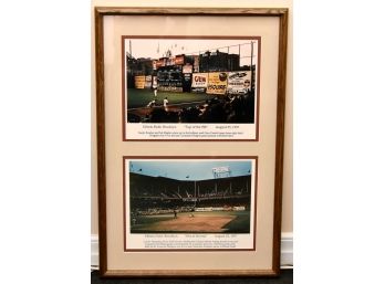 Vintage Dual Ebbets Field Framed Collectable  Picture 19 X 28