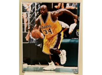 Shaq LA Lakers Signed Photo With NBA COA Hologram 16 X 20