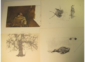 Andrew Wyeth 'Four Seasons' 1962 1st  Original Lithograph Prints - Set Of 12