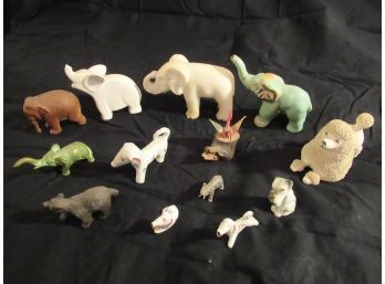 Collection Of Vintage Mini Animal Figurines