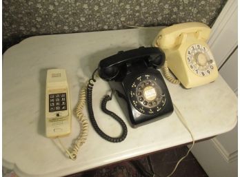 Trio Of Vintage Phones