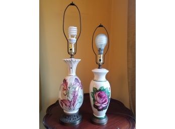 Floral Lamps – Two