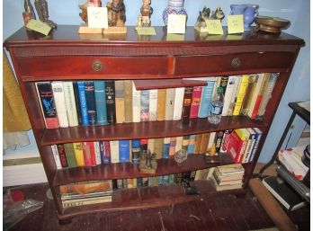 Nice Mahogany Book Shelf With Books Included