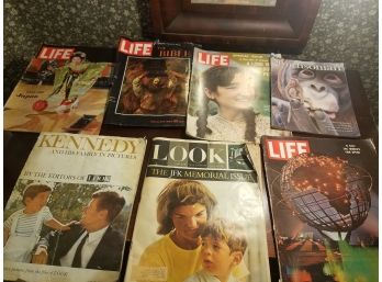 Assortment Of Vintage Life And Look Magazines