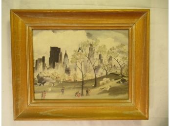 Spring In Central Park By Adolf Dehn - Reproduction