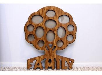 Wooden Family Tree Photo Collage