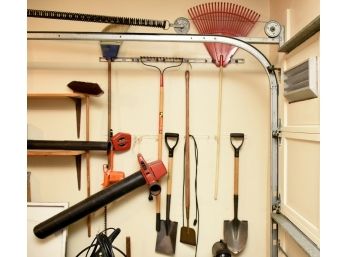 Assortment Of Gardening Tools And Electric Tools