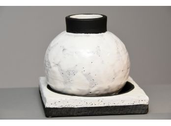 Black And White Pottery Piece