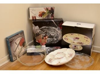 Assortment Of Different Size Serving Platters