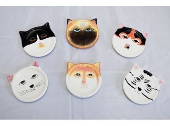 Ceramic Cat Drink Coasters