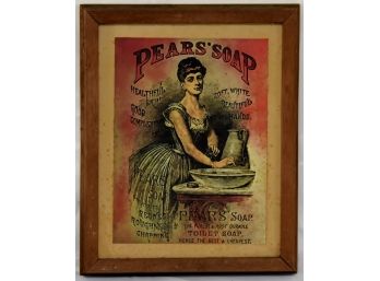 Vintage 'Pears Soap' Framed Advertisement 12 X16