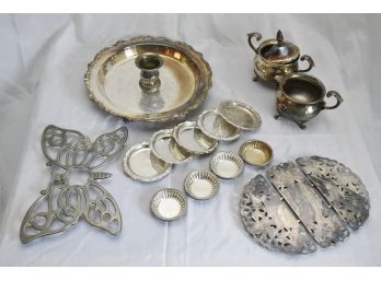 Assortment Of Silver-plate Items