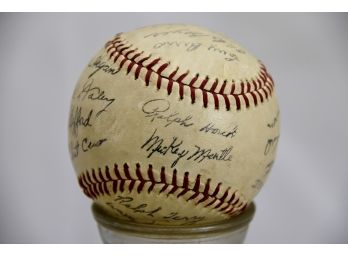 Vintage Reproduction Signed Baseball- Mickey Mantle