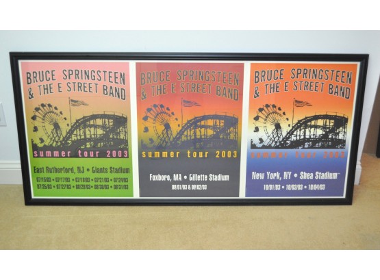 Bruce Springsteen Framed 3 Poster 2003 Summer Tour