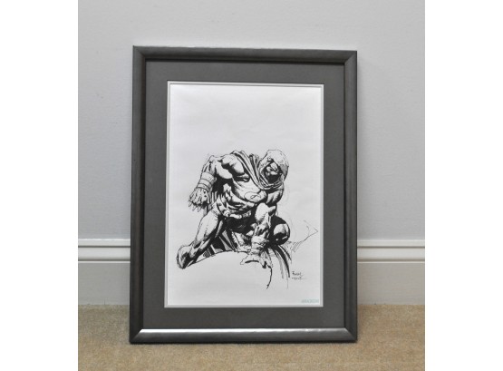 Framed Original Moon Knight Sketch By David Finch