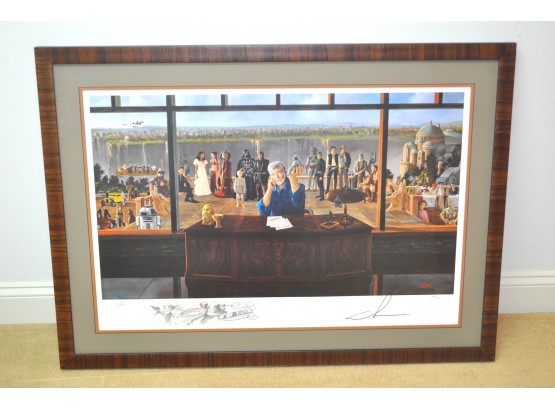 Framed George Lucas 'The Force Of Inspiration' Signed By George Lucas By Artist Ron Suchiu #288/900
