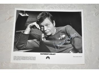 DeForest Kelley 'Star Trek' Signed 8x10 Photograph With COA