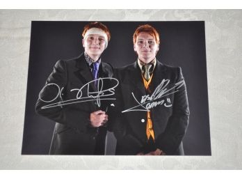 James And Oliver Phelps 'Weasley Twins' Harry Potter Signed 8x10 Photograph