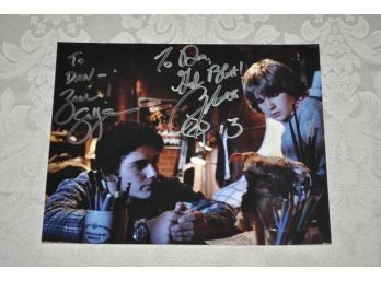 Zach Galligan And Corey Feldman  'Gremlins' Signed 8x10 Photograph