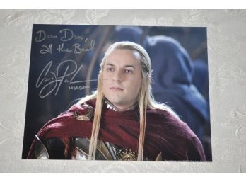 Craig Parker 'The Lord Of The Rings' Signed 8x10 Photograph
