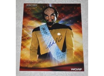 Michael Dorn  'Star Trek' Signed 8x10 Photograph