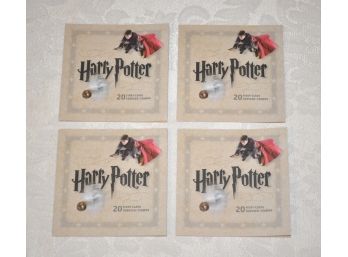 Lot Of 4 Books Of Harry Potter Forever US First Class Stamps