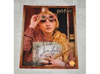 Evanna Lynch Harry Potter 'Luna Lovegood' Signed 8x10 Photograph With COA