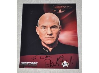 Patrick Stewart 'Star Trek' Signed 8x10 Photograph