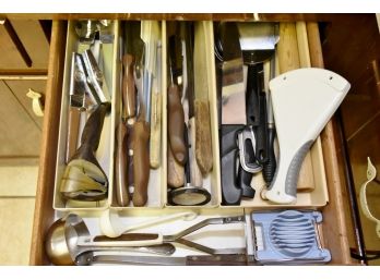 Right Kitchen Drawer With Knives And Stuff