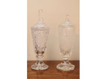 Pope John Paul II Lead Crystal Vase With Extra Crystal Covered Vase