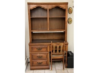 Oak Desk With Hutch And Chair