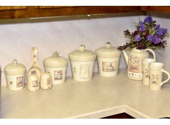 Hand Painted Kitchen Accessory Set