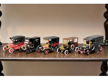 5 Early 1900's Fords Including Police Wagon