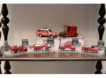 Collection Of Vintage Fire Heroes Fire Trucks