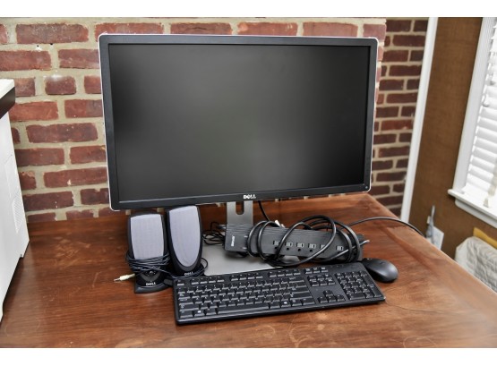 Dell Monitor With Computer Accessories