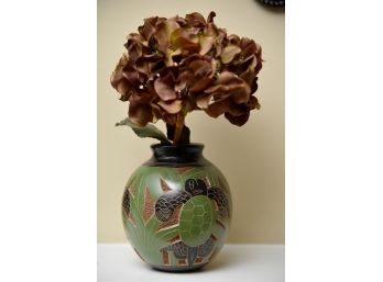 Lovely Clay Turtle Vase
