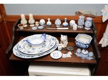 Incredible Collection Of Blue And White Ceramic Pieces
