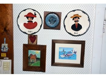 Wall Grouping Including 'mom And Dad' Plate