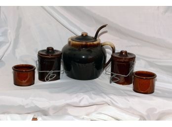 Brown Stoneware Crocks