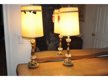 Pair Of Ornate Lamps