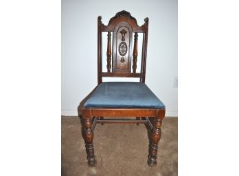 Antique Mahogany Hand Carved Side Chair