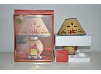 Lenox Cardinal Winter Greetings Candle Lamp With Box