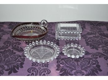Lot Of 4 Glass Dishes