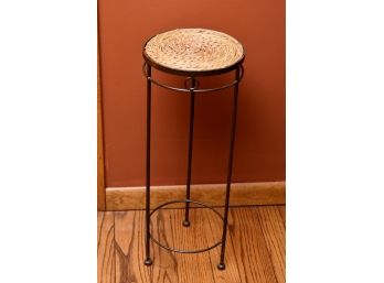 Wicker Top Plant Stand 10 X 26