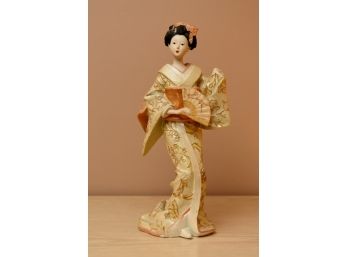 Ceramic Geisha Statue Figurine