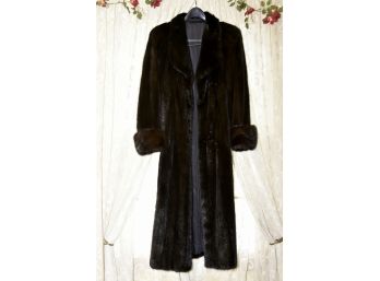 Full Length Mink Coat Womans Size 8